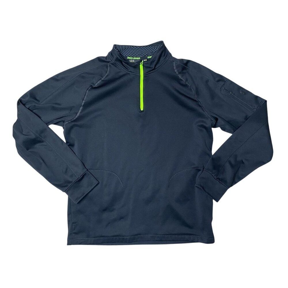 Under Armour Mens Long Sleeve Top Black Size Large